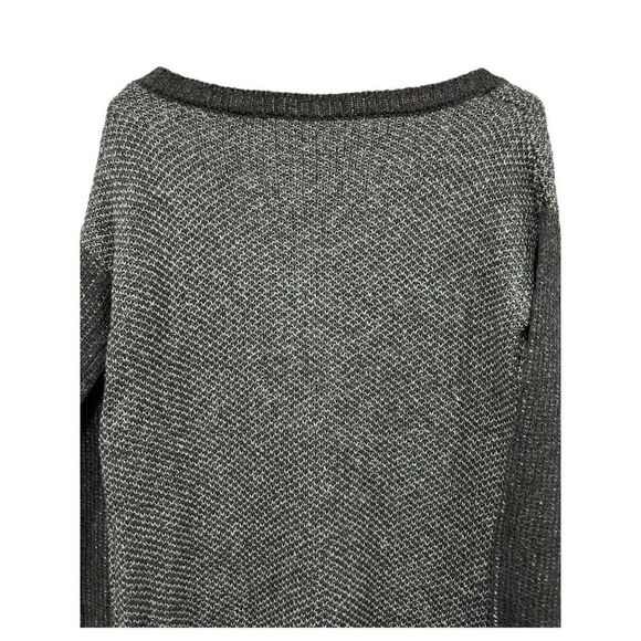 BCBGeneration Sweater Dress Tunic Wool Blend Size M / L Gray NWT Scoop Neck - Picture 6 of 9